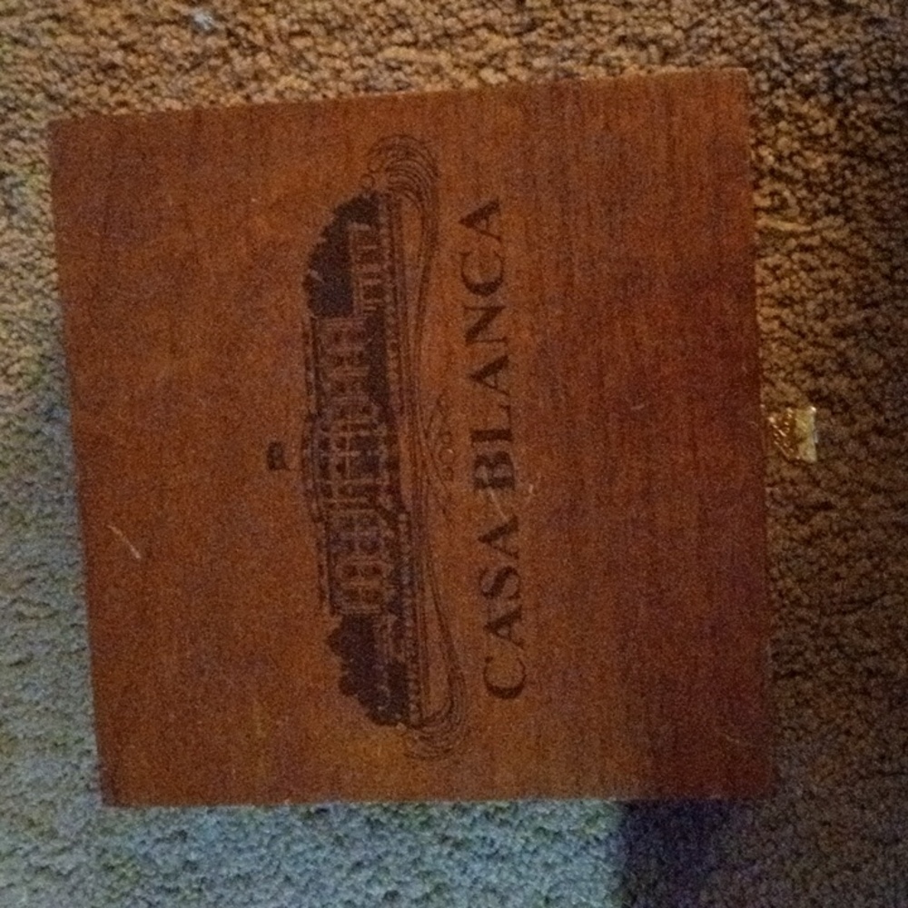 Vintage Casa Blanca Wooden Cigar Box